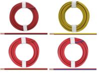 Kupferlitze, 2 x 0,14 mm², 2-adrig, zweifarbig,  5 m Ring, verschiedene Farben zur Auswahl